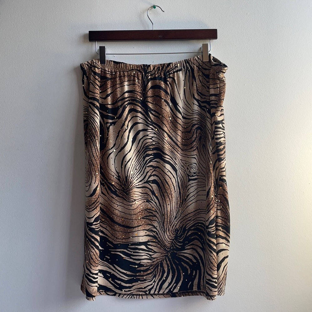 Animal Print Skirts with Gold Dots 18W .